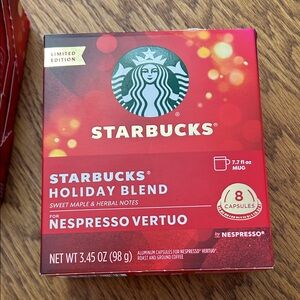 Starbucks Holiday Blend Red Nespresso Capsules